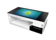 Free standing Drawer 43 inch indoor lcd interaktif sistem android permainan kopi meja layar sentuh pintar